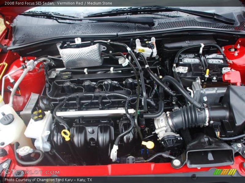 Vermillion Red / Medium Stone 2008 Ford Focus SES Sedan