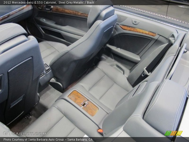 Steel Grey Metallic / Black 2012 Mercedes-Benz E 550 Cabriolet