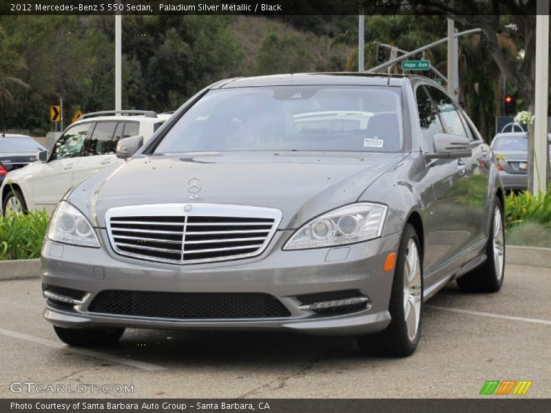 Paladium Silver Metallic / Black 2012 Mercedes-Benz S 550 Sedan