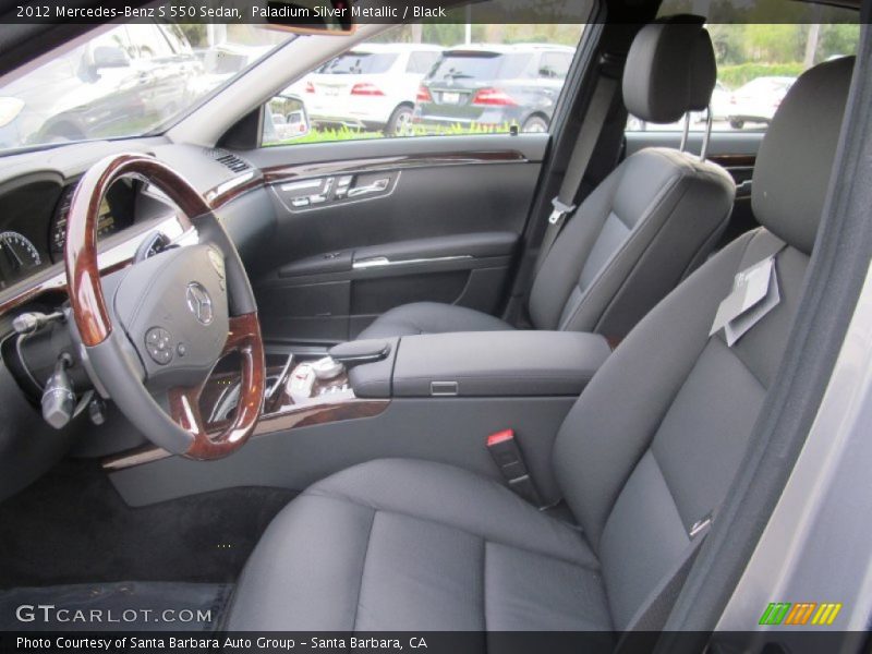 Paladium Silver Metallic / Black 2012 Mercedes-Benz S 550 Sedan