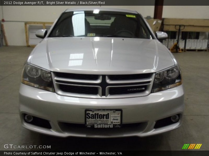 Bright Silver Metallic / Black/Silver/Red 2012 Dodge Avenger R/T