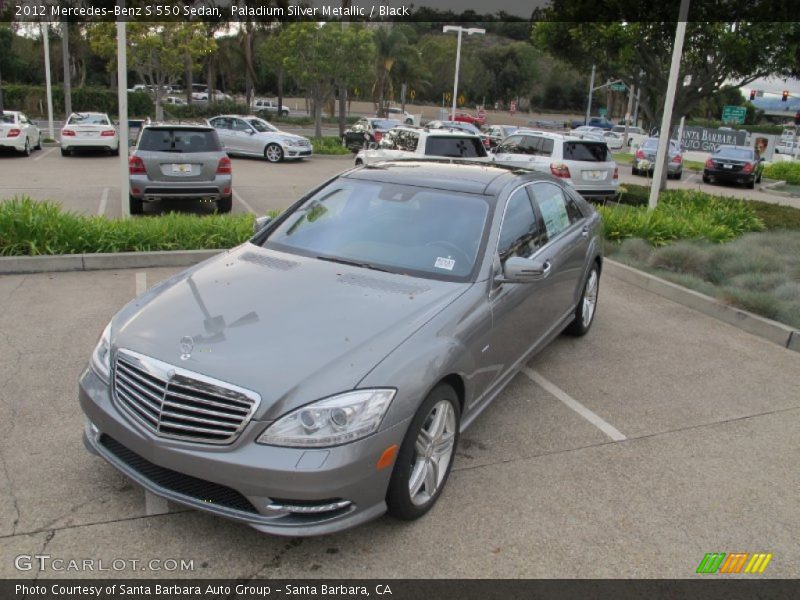 Paladium Silver Metallic / Black 2012 Mercedes-Benz S 550 Sedan