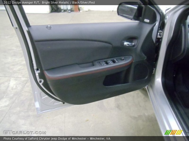 Bright Silver Metallic / Black/Silver/Red 2012 Dodge Avenger R/T
