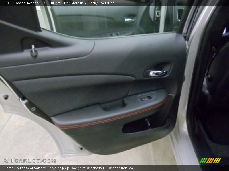 Bright Silver Metallic / Black/Silver/Red 2012 Dodge Avenger R/T