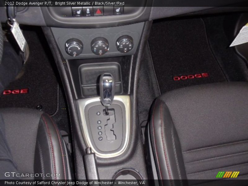 Bright Silver Metallic / Black/Silver/Red 2012 Dodge Avenger R/T