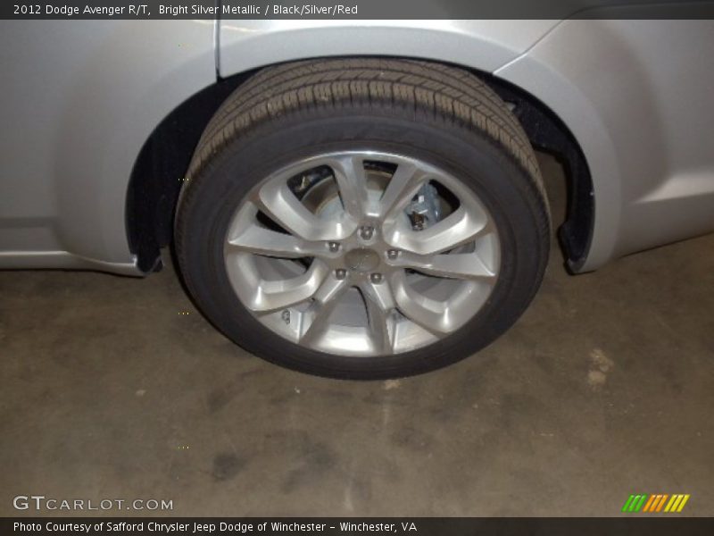 Bright Silver Metallic / Black/Silver/Red 2012 Dodge Avenger R/T