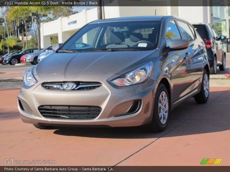 Mocha Bronze / Black 2012 Hyundai Accent GS 5 Door