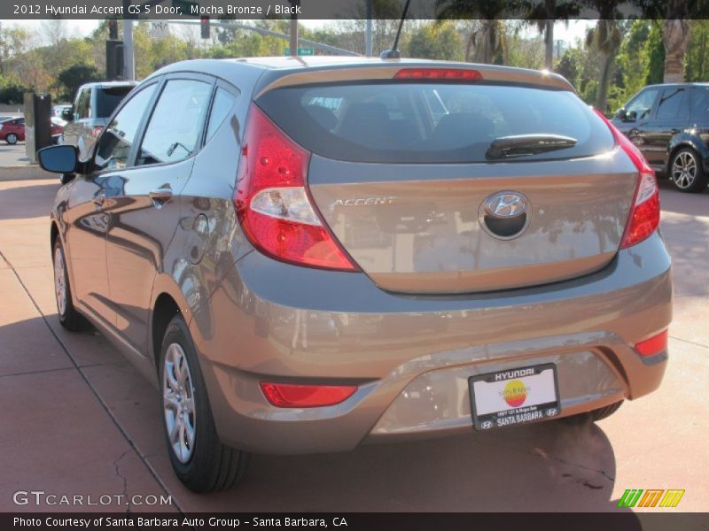 Mocha Bronze / Black 2012 Hyundai Accent GS 5 Door