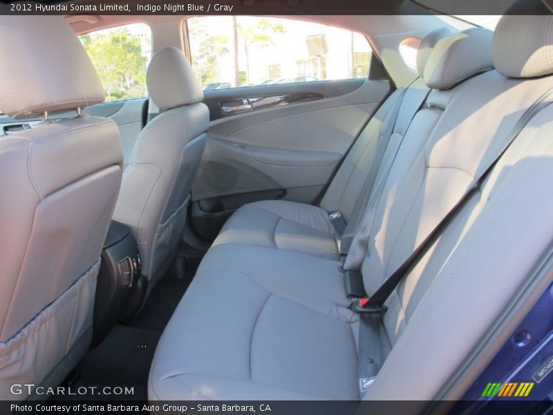 Indigo Night Blue / Gray 2012 Hyundai Sonata Limited