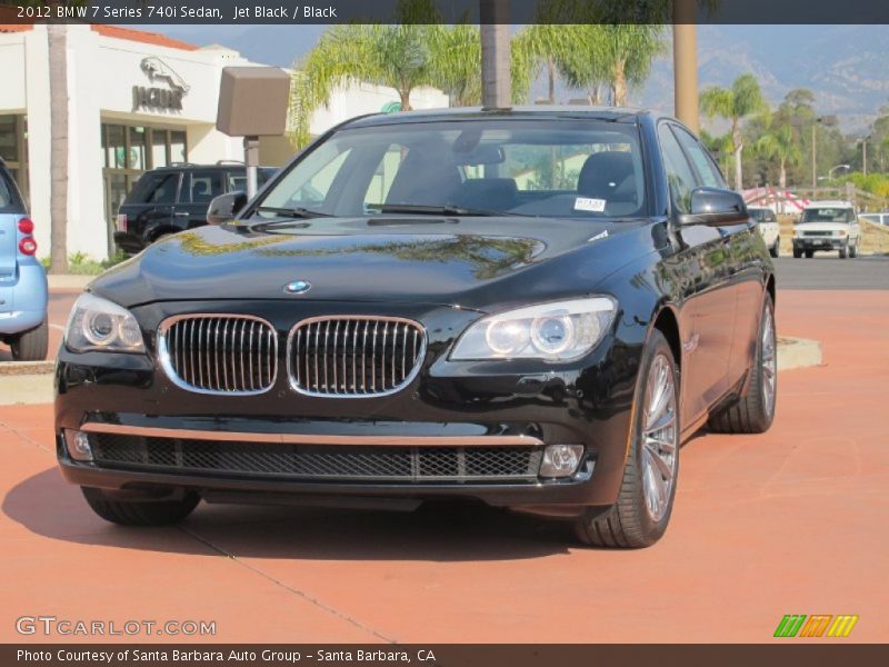 Jet Black / Black 2012 BMW 7 Series 740i Sedan
