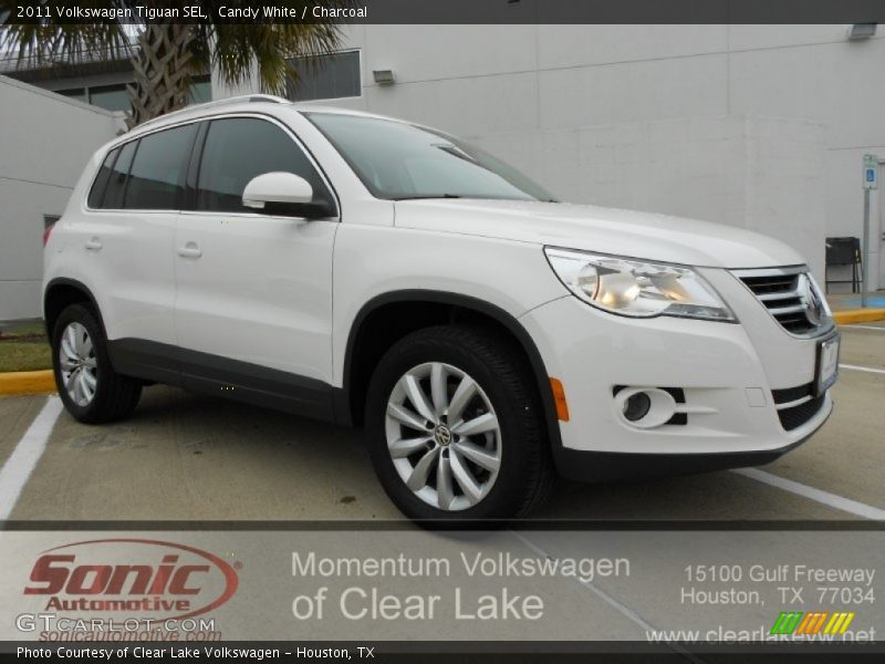 Candy White / Charcoal 2011 Volkswagen Tiguan SEL