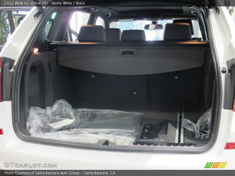 Alpine White / Black 2012 BMW X3 xDrive 35i