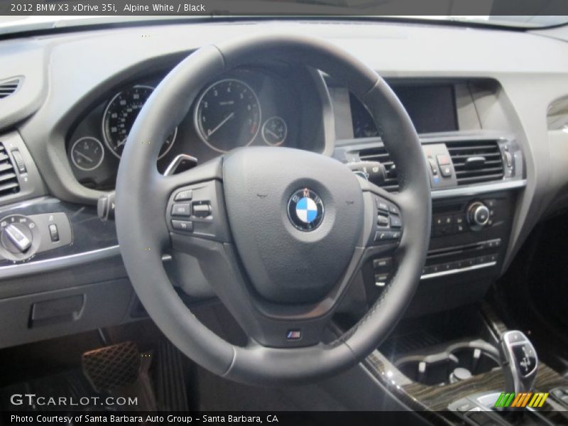 Alpine White / Black 2012 BMW X3 xDrive 35i