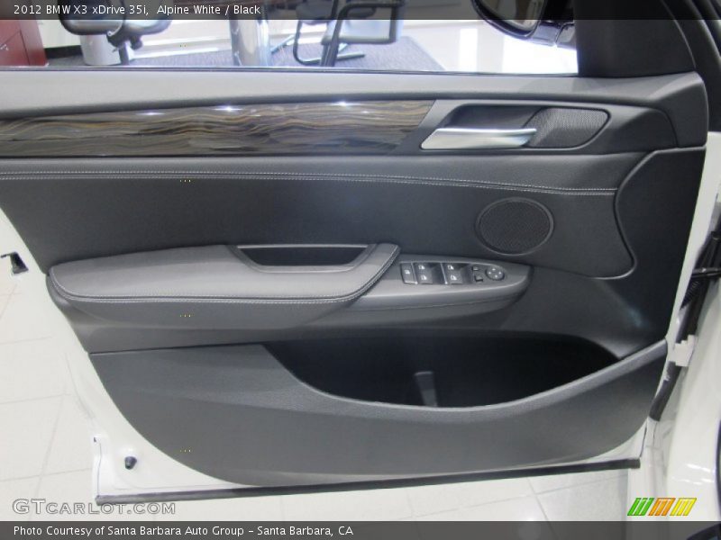 Alpine White / Black 2012 BMW X3 xDrive 35i