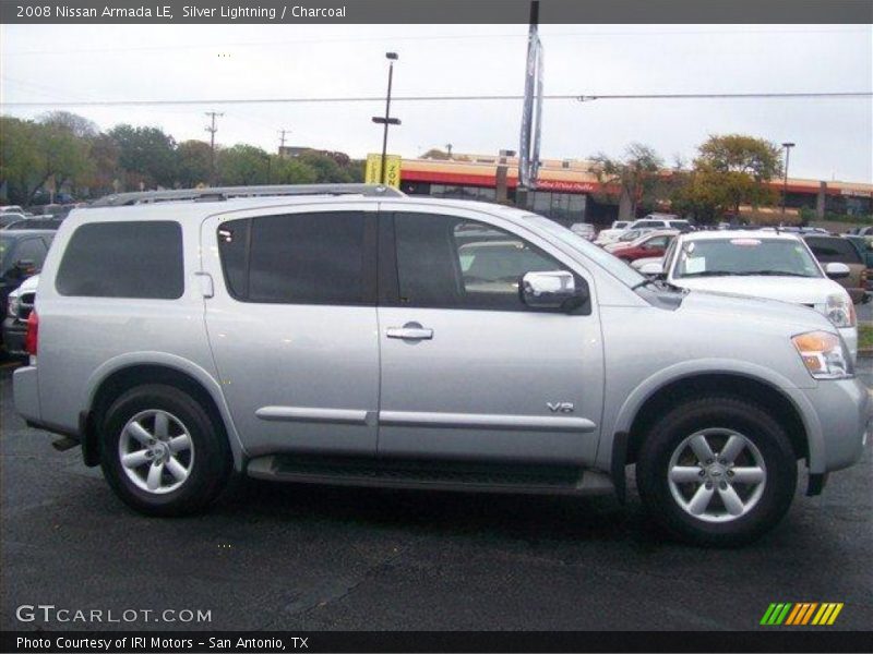 Silver Lightning / Charcoal 2008 Nissan Armada LE