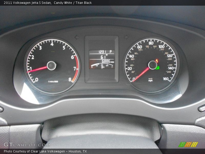 Candy White / Titan Black 2011 Volkswagen Jetta S Sedan