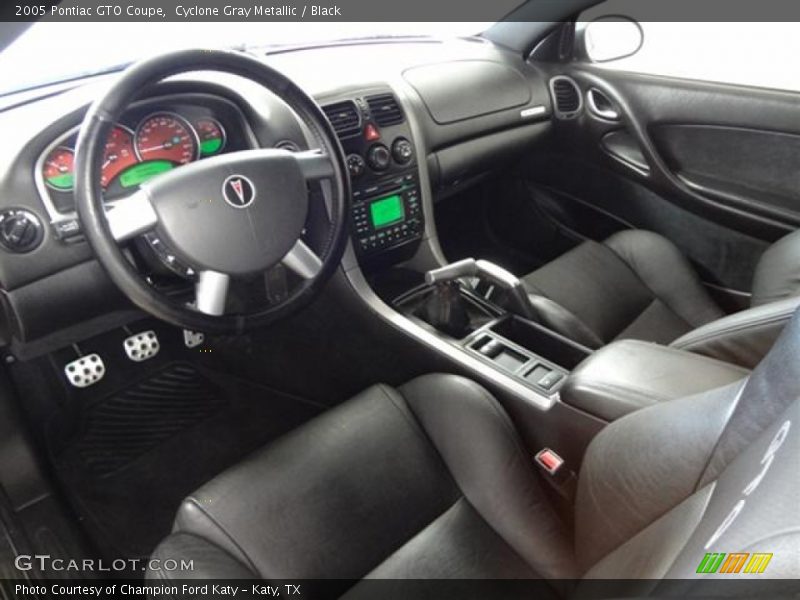  2005 GTO Coupe Black Interior