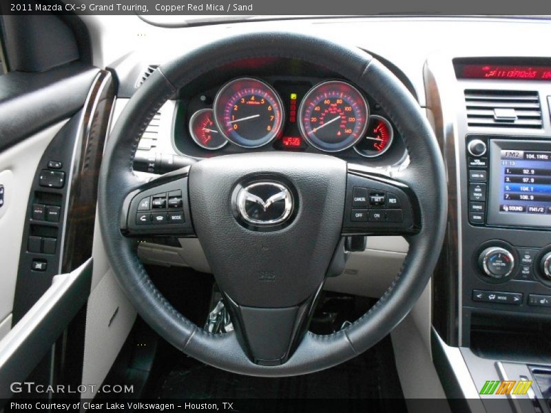 Copper Red Mica / Sand 2011 Mazda CX-9 Grand Touring