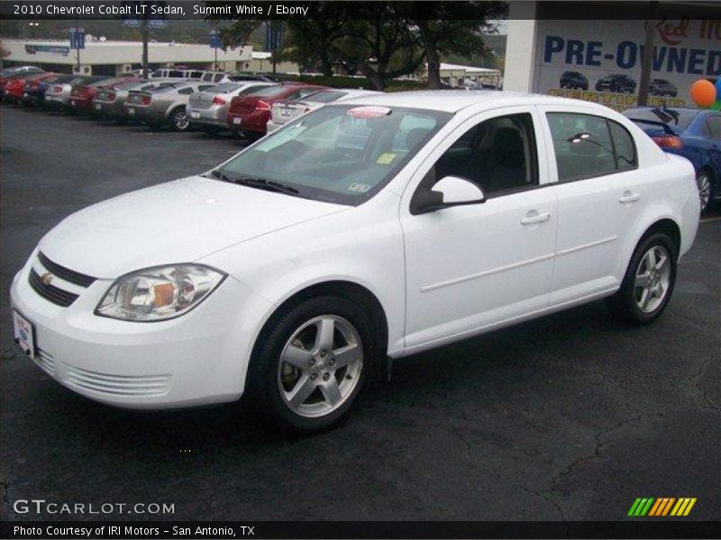 Summit White / Ebony 2010 Chevrolet Cobalt LT Sedan