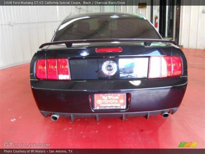 Black / Charcoal Black/Dove 2008 Ford Mustang GT/CS California Special Coupe