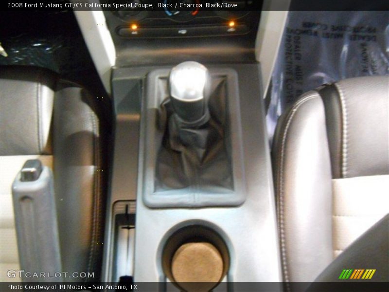 Black / Charcoal Black/Dove 2008 Ford Mustang GT/CS California Special Coupe