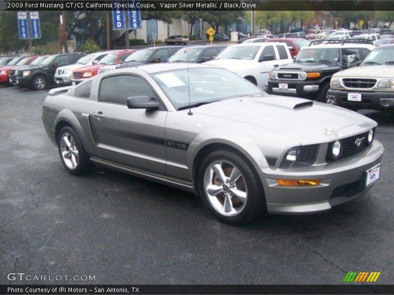Vapor Silver Metallic / Black/Dove 2009 Ford Mustang GT/CS California Special Coupe