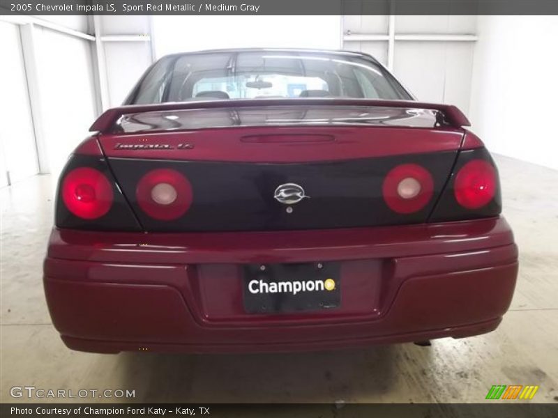 Sport Red Metallic / Medium Gray 2005 Chevrolet Impala LS