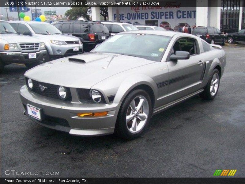 Vapor Silver Metallic / Black/Dove 2009 Ford Mustang GT/CS California Special Coupe