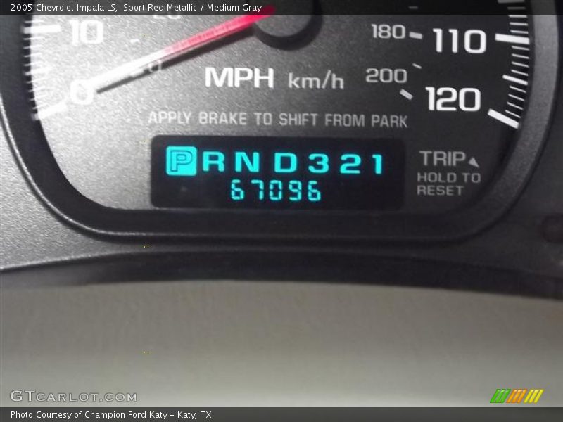 Sport Red Metallic / Medium Gray 2005 Chevrolet Impala LS