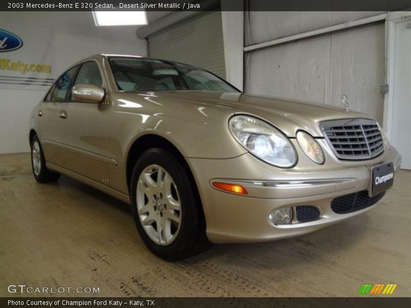 Desert Silver Metallic / Java 2003 Mercedes-Benz E 320 Sedan