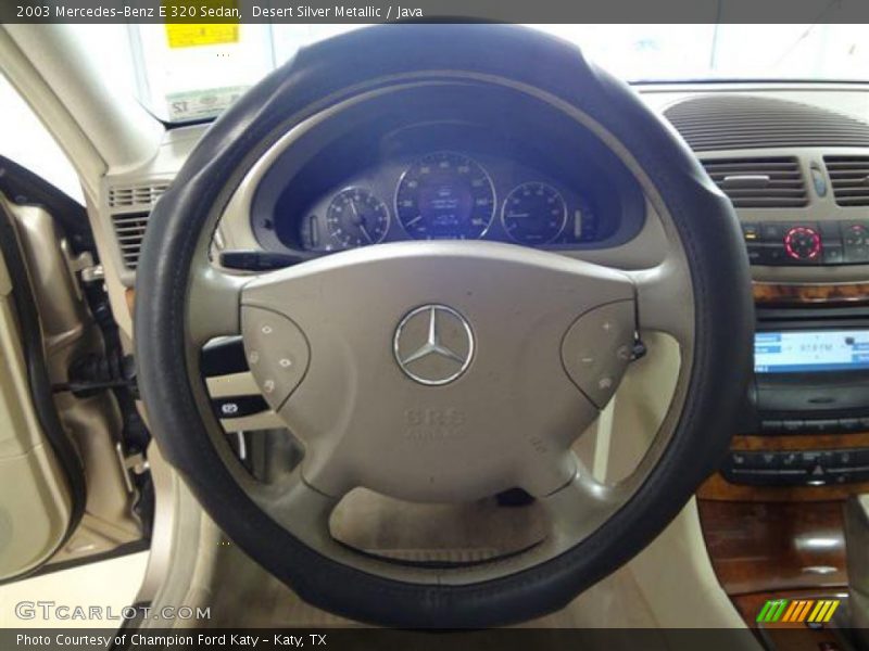 Desert Silver Metallic / Java 2003 Mercedes-Benz E 320 Sedan