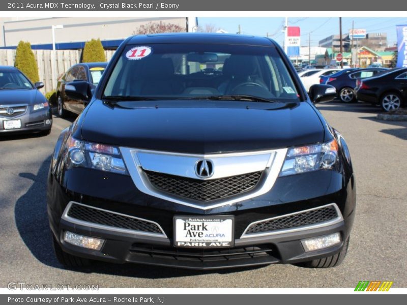 Crystal Black Pearl / Ebony 2011 Acura MDX Technology