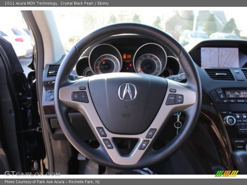 Crystal Black Pearl / Ebony 2011 Acura MDX Technology