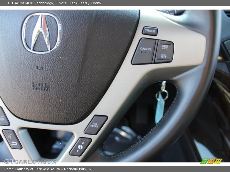 Crystal Black Pearl / Ebony 2011 Acura MDX Technology
