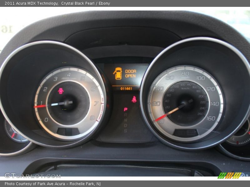 Crystal Black Pearl / Ebony 2011 Acura MDX Technology