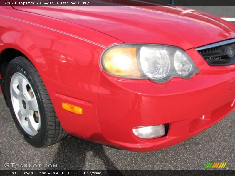 Classic Red / Gray 2002 Kia Spectra GSX Sedan