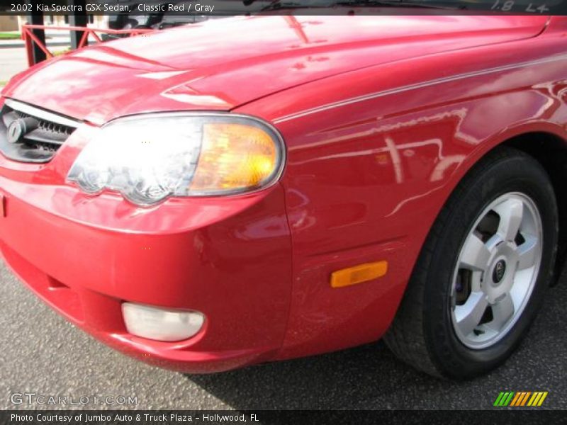 Classic Red / Gray 2002 Kia Spectra GSX Sedan