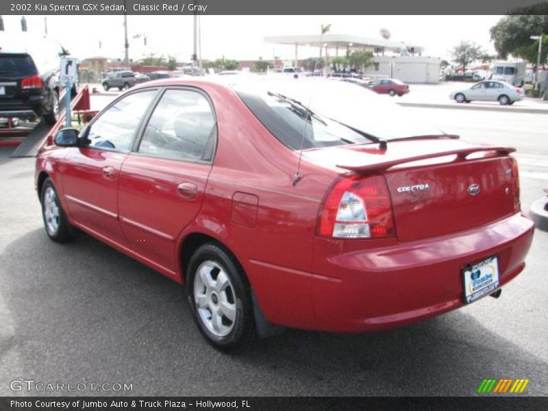 Classic Red / Gray 2002 Kia Spectra GSX Sedan