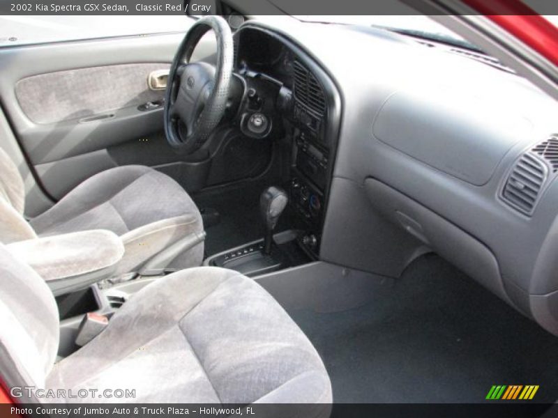 Classic Red / Gray 2002 Kia Spectra GSX Sedan