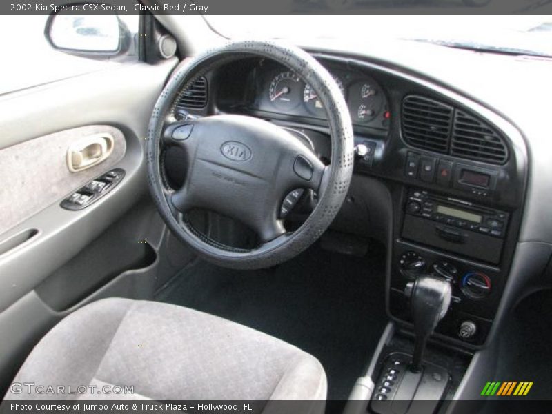Classic Red / Gray 2002 Kia Spectra GSX Sedan