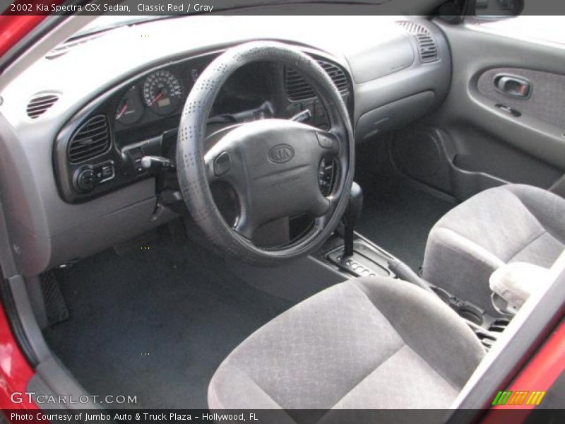 Classic Red / Gray 2002 Kia Spectra GSX Sedan