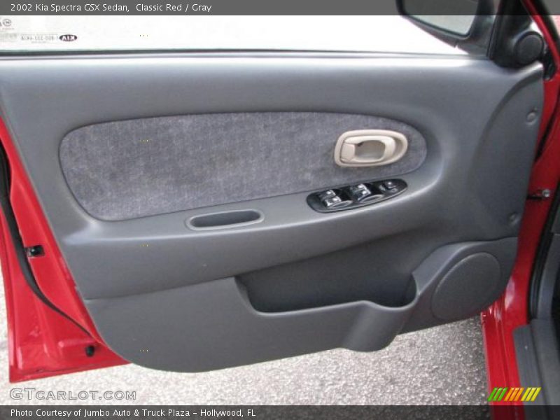 Classic Red / Gray 2002 Kia Spectra GSX Sedan