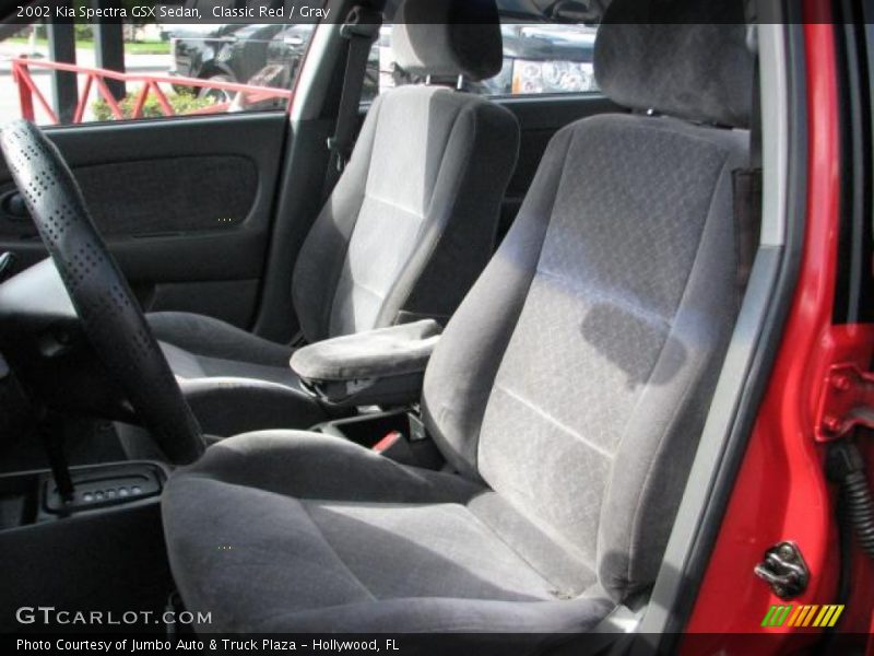 Classic Red / Gray 2002 Kia Spectra GSX Sedan