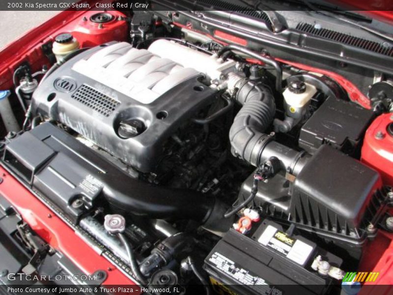 Classic Red / Gray 2002 Kia Spectra GSX Sedan