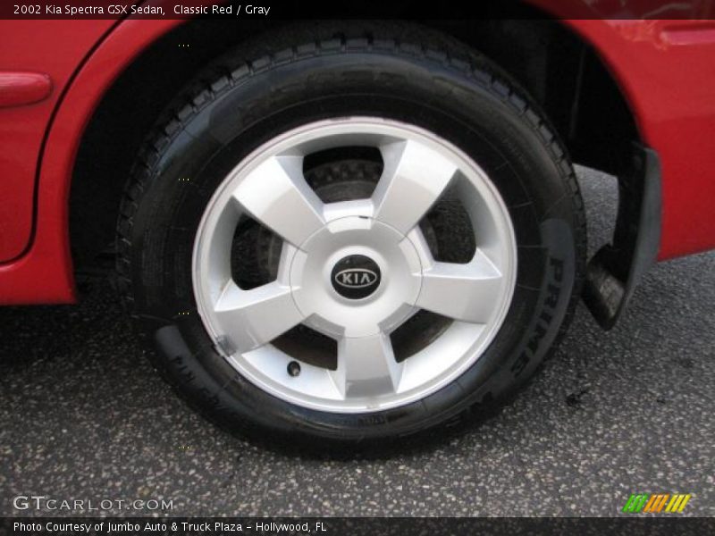 Classic Red / Gray 2002 Kia Spectra GSX Sedan