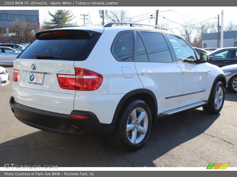 Alpine White / Tobacco Nevada Leather 2009 BMW X5 xDrive30i