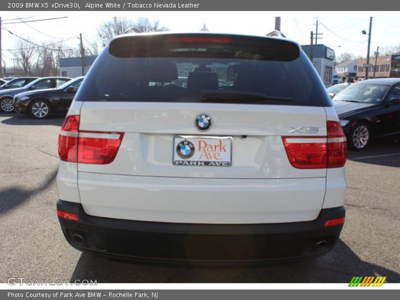 Alpine White / Tobacco Nevada Leather 2009 BMW X5 xDrive30i
