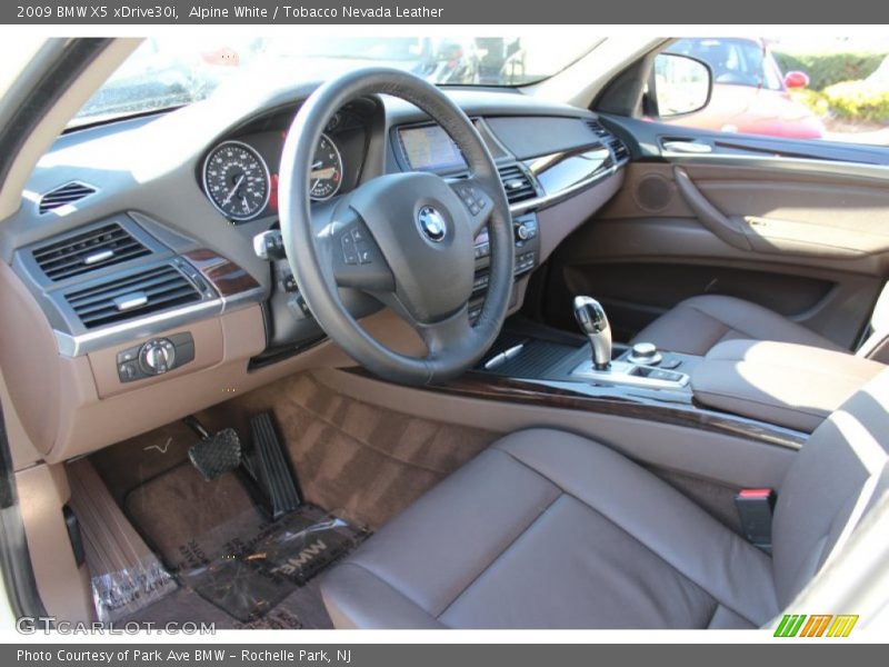 Alpine White / Tobacco Nevada Leather 2009 BMW X5 xDrive30i