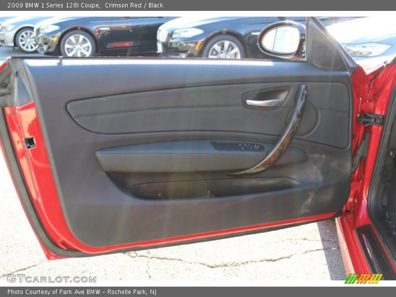 Crimson Red / Black 2009 BMW 1 Series 128i Coupe