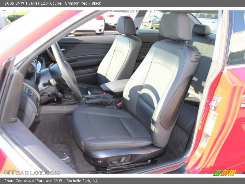 Crimson Red / Black 2009 BMW 1 Series 128i Coupe